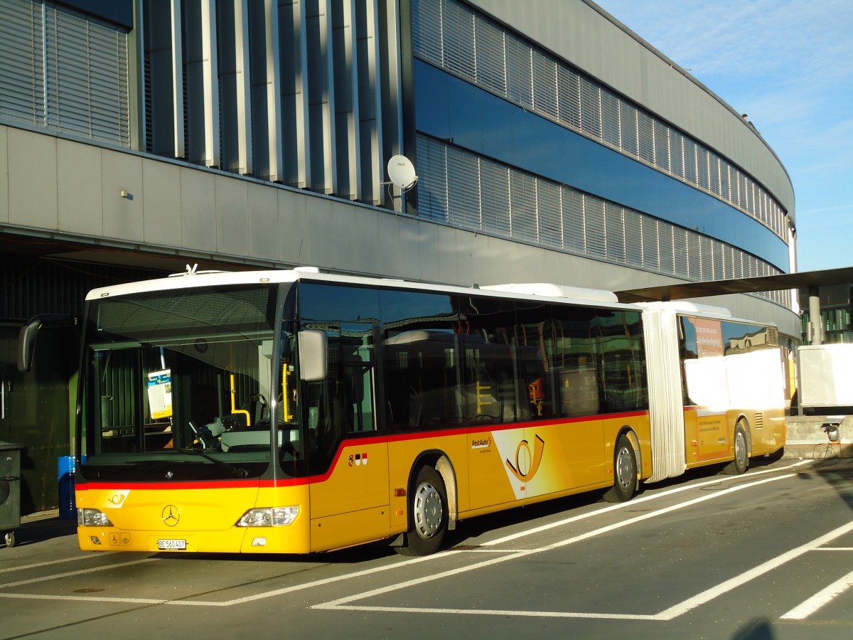 (142'852) - PostAuto Bern - Nr. 637/BE 560'407 - Mercedes am 29. Dezember 2012 in Bern, Postautostation