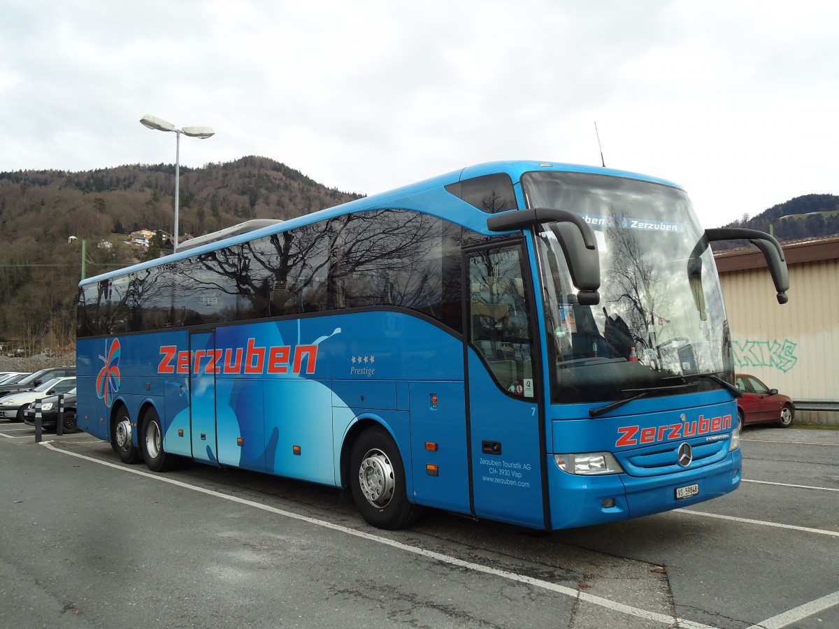 (142'914) - Zerzuben, Visp-Eyholz - Nr. 7/VS 59'848 - Mercedes am 3. Januar 2013 in Thun, Seestrasse