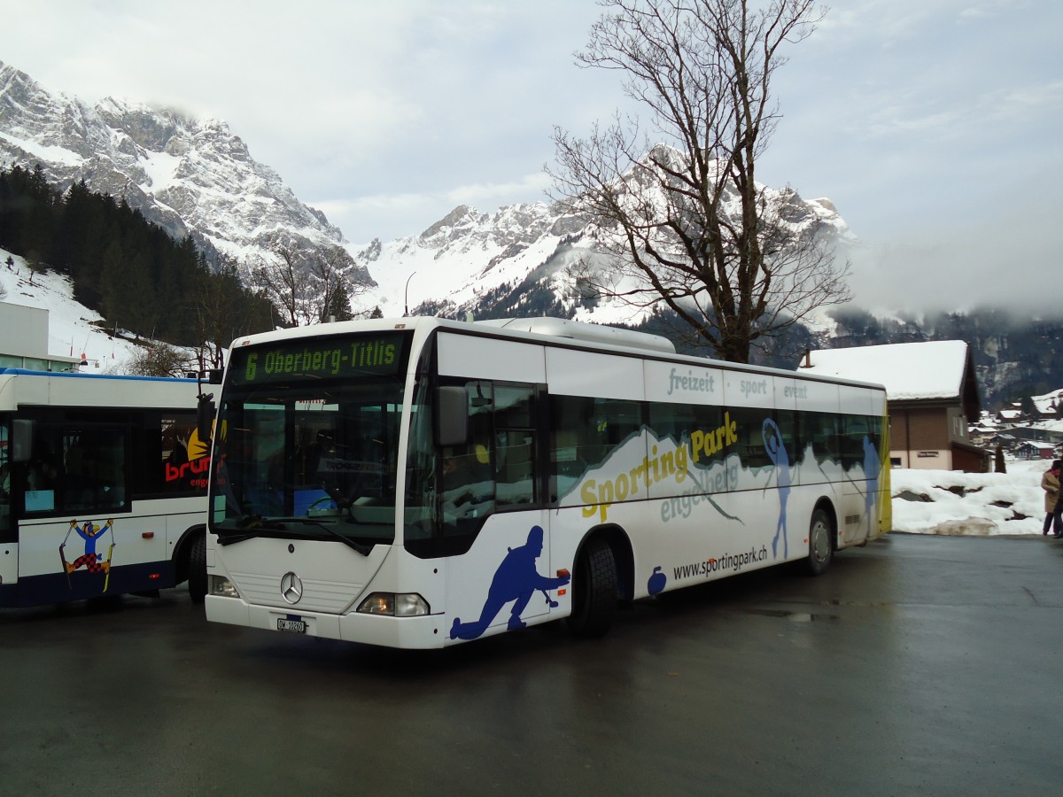 (142'931) - EAB Engelberg - Nr. 6/OW 10'260 - Mercedes (ex TPL Lugano Nr. 10) am 5. Januar 2013 in Engelberg, Titlisbahnen