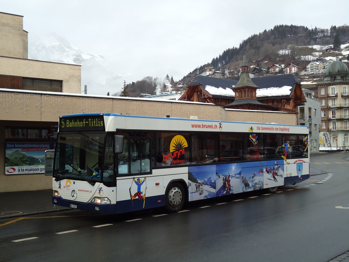 (142'951) - EAB Engelberg - Nr. 5/OW 10'241 - Mercedes/Hess (ex ZVB Zug Nr. 155; ex ZVB Zug Nr. 55) am 5. Januar 2013 beim Bahnhof Engelberg