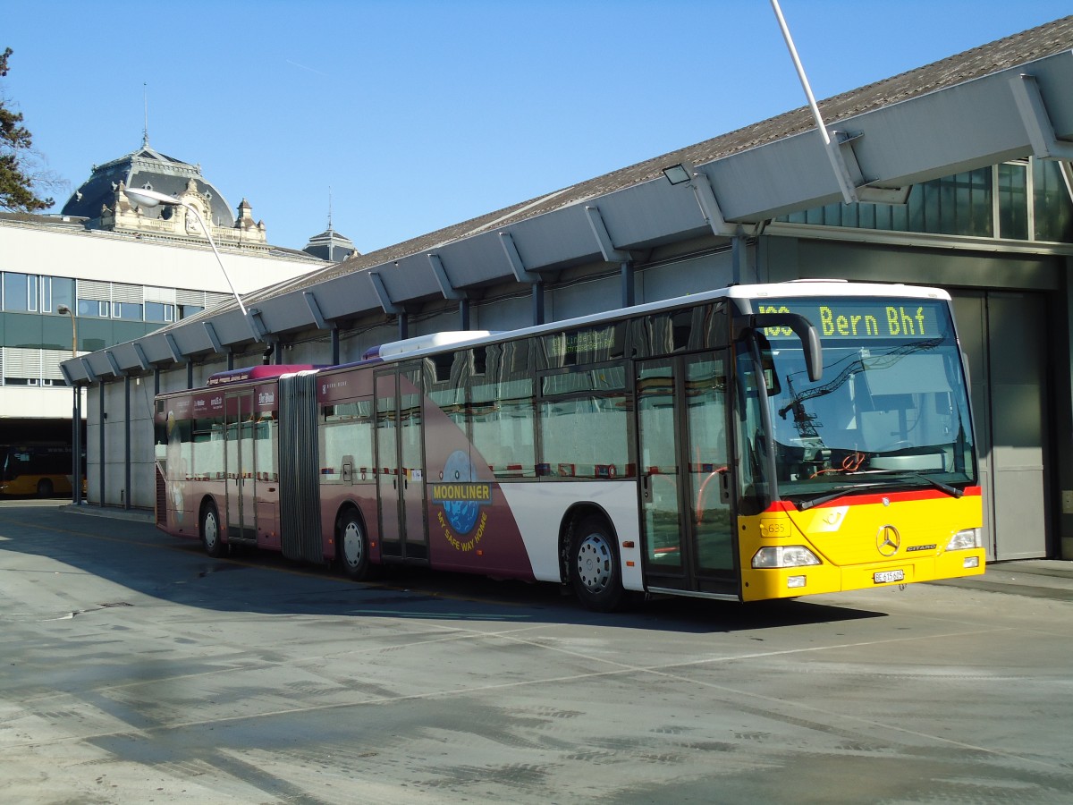 (143'214) - PostAuto Bern - Nr. 635/BE 615'605 - Mercedes (ex P 27'009) am 19. Februar 2013 in Bern, Postautostation