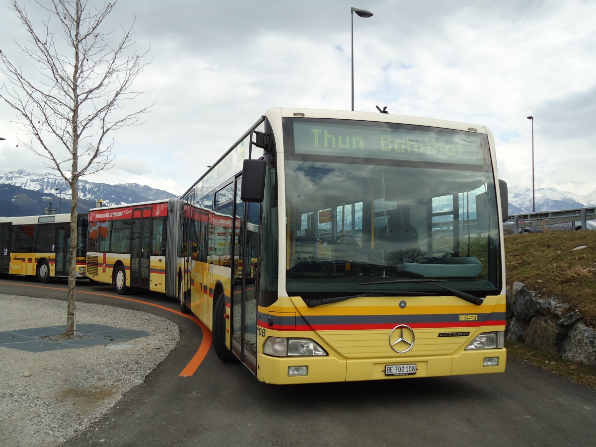 (143'478) - STI Thun - Nr. 108/BE 700'108 - Mercedes am 10. Mrz 2013 in Thun, Arena Thun