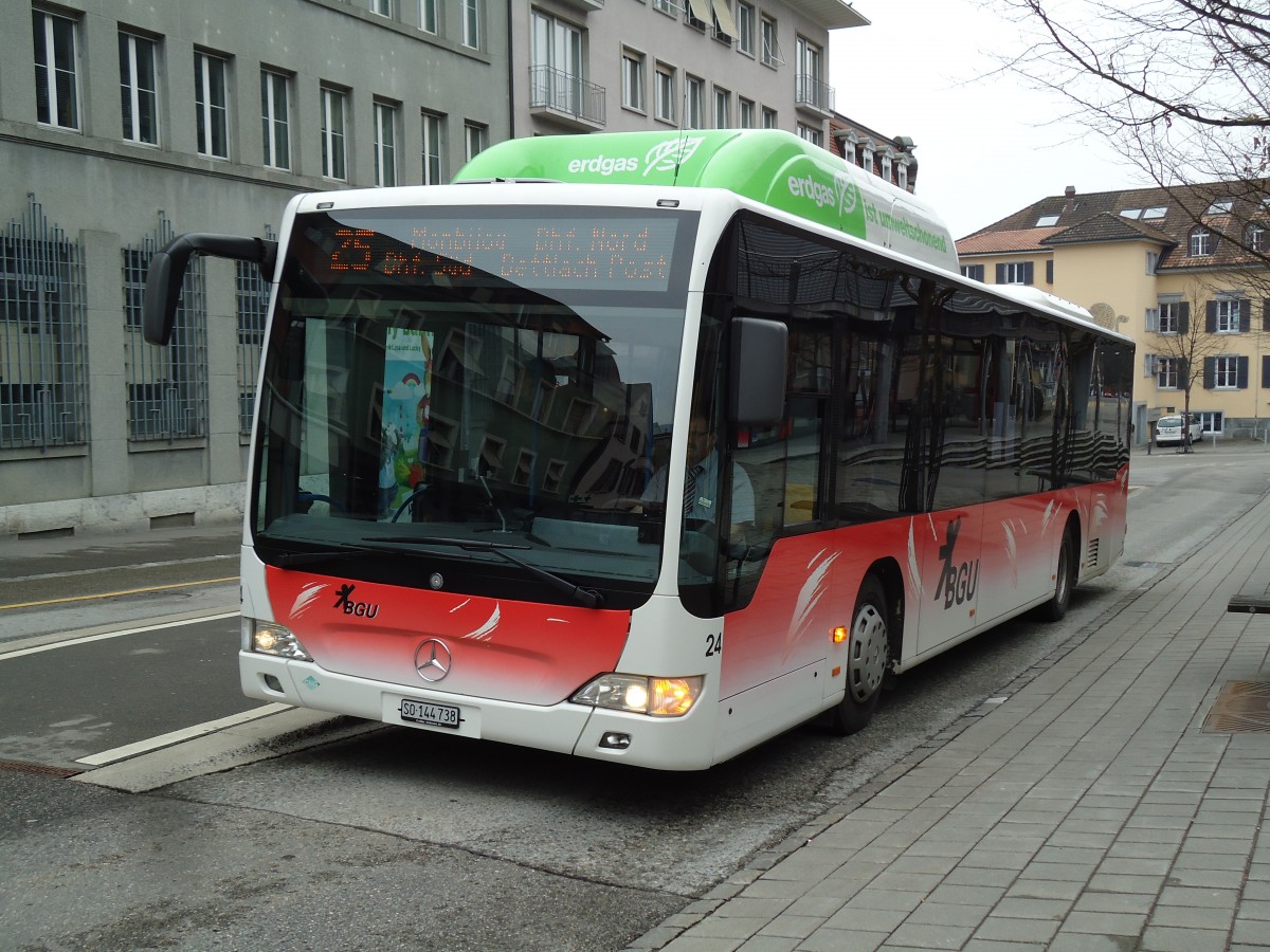 (143'533) - BGU Grenchen - Nr. 24/SO 144'738 - Mercedes am 23. Mrz 2013 in Grenchen, Postplatz