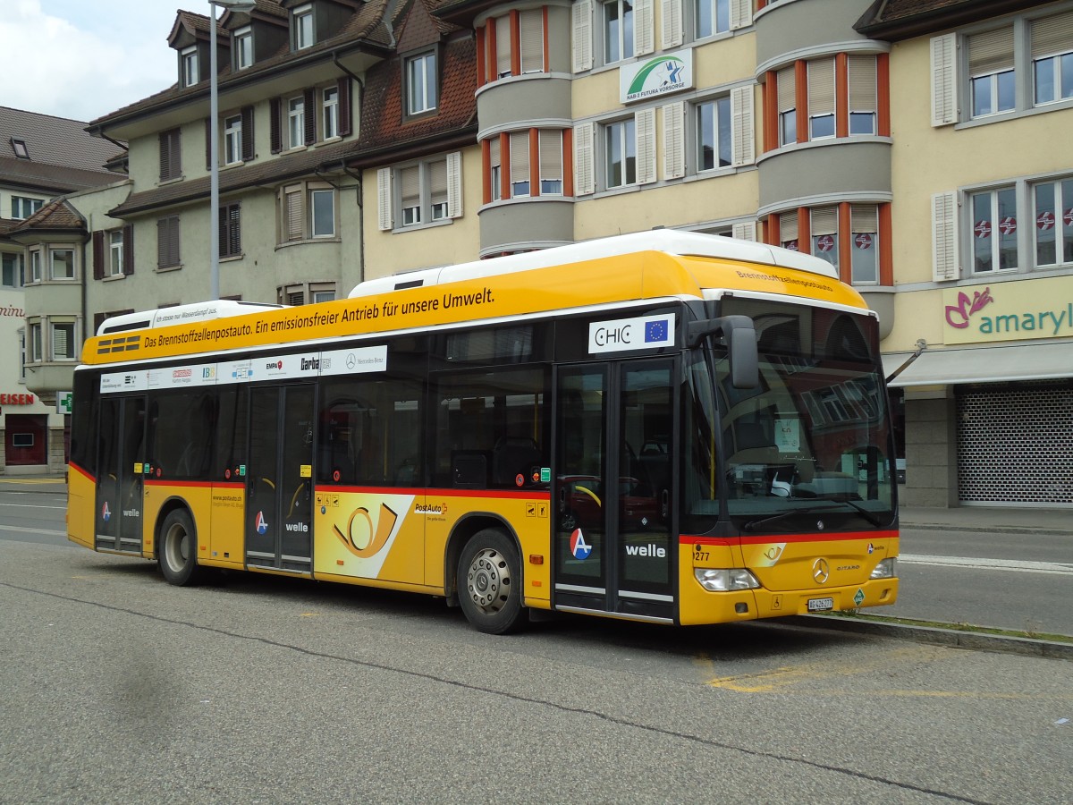 (143'972) - Voegtlin-Meyer, Brugg - Nr. 277/AG 426'277 - Mercedes am 9. Mai 2013 beim Bahnhof Brugg