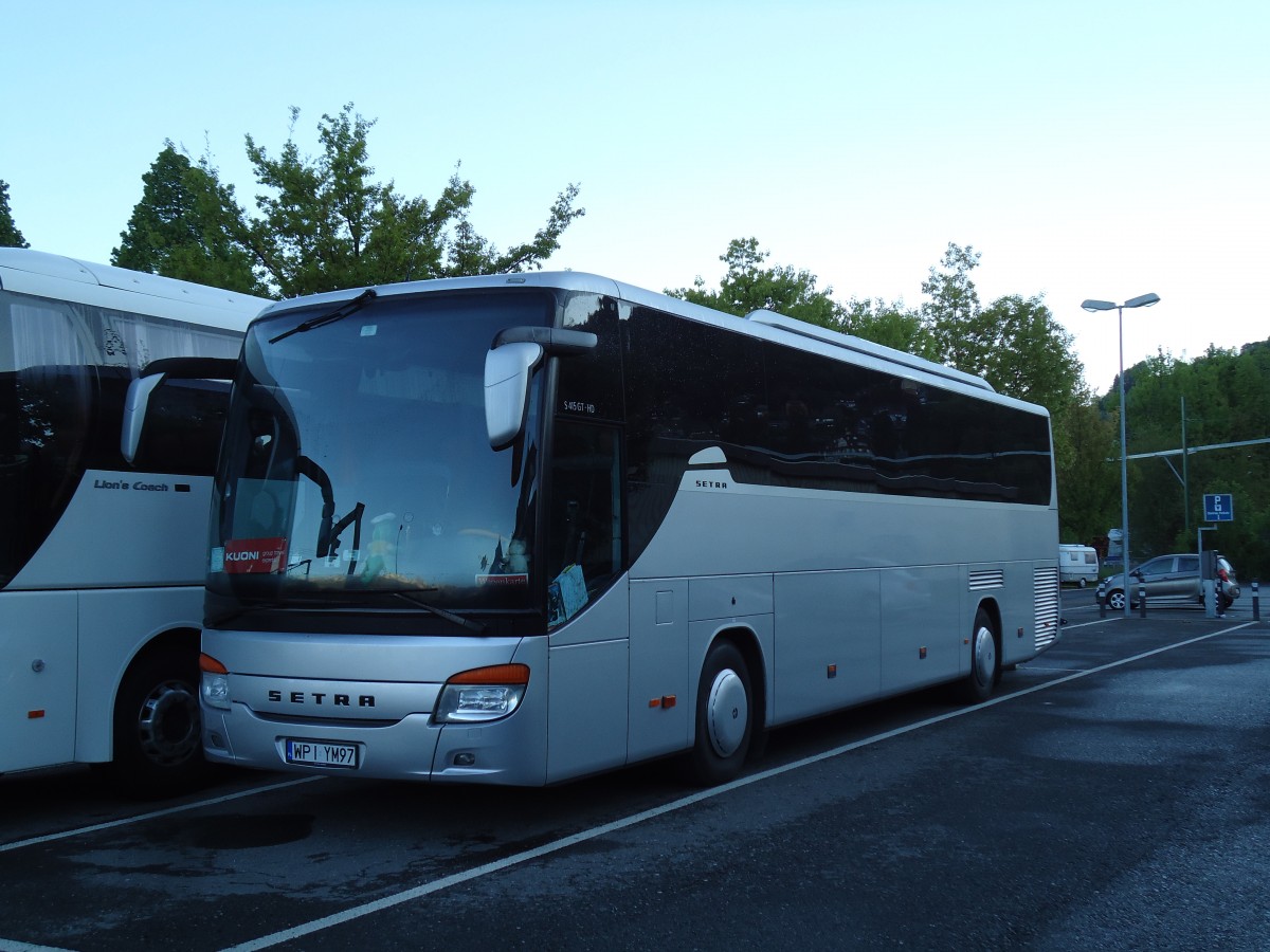 (144'204) - Aus Polen: ??? - WPI YM97 - Setra am 18. Mai 2013 in Thun, Seestrasse 