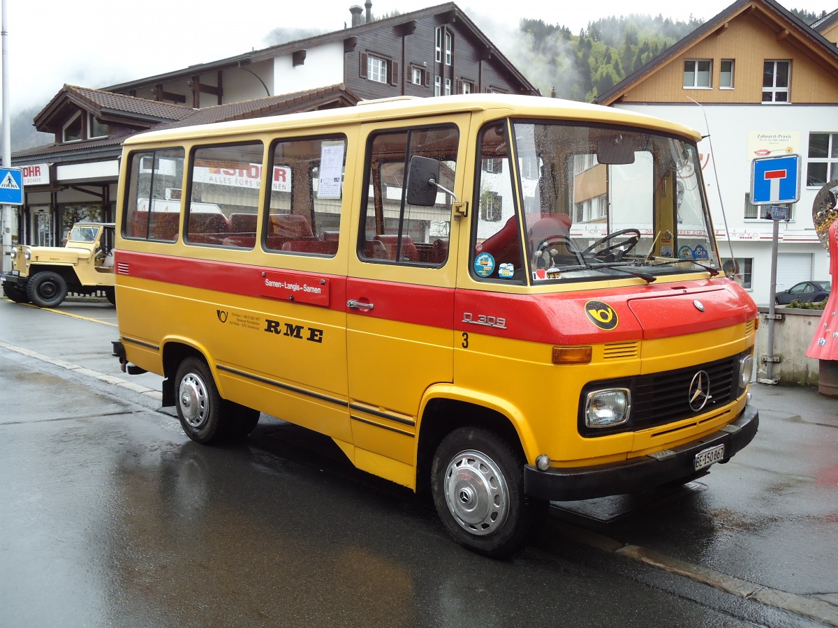 (144'268) - Scheidegger, Schnbhl - Nr. 3/BE 150'067 - Mercedes (ex Mller, Ennetmoos Nr. 3; ex Berwert, Stalden; ex Privat) am 19. Mai 2013 in Engelberg, OiO