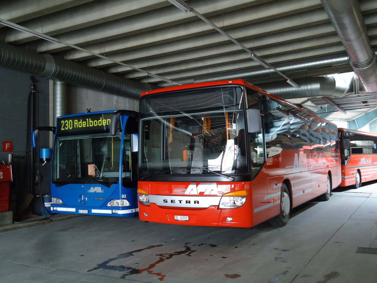 (144'534) - AFA Adelboden - Nr. 24/BE 26'701 - Setra am 25. Mai 2013 im Autobahnhof Adelboden