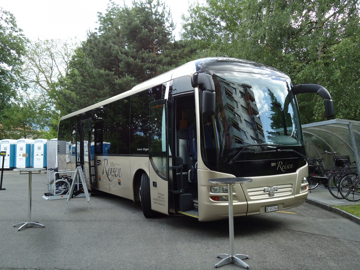 (145'017) - STI Thun - Nr. 40/BE 453'040 - MAN am 15. Juni 2013 in Thun, Garage