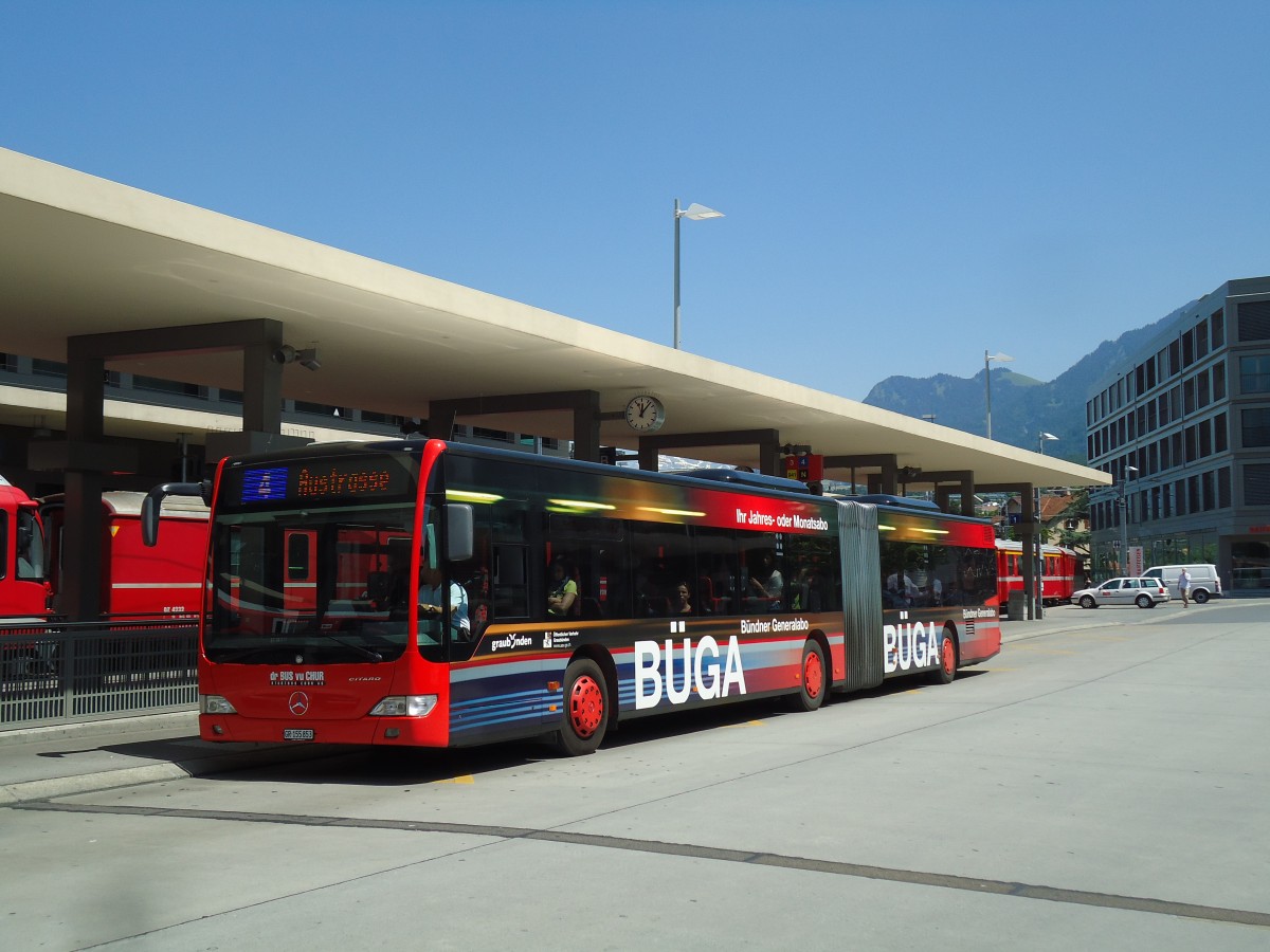 (145'183) - SBC Chur - Nr. 53/GR 155'853 - Mercedes am 17. Juni 2013 beim Bahnhof Chur