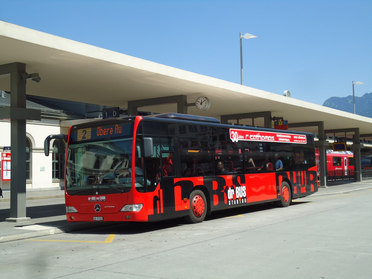 (145'184) - SBC Chur - Nr. 5/GR 97'505 - Mercedes am 17. Juni 2013 beim Bahnhof Chur