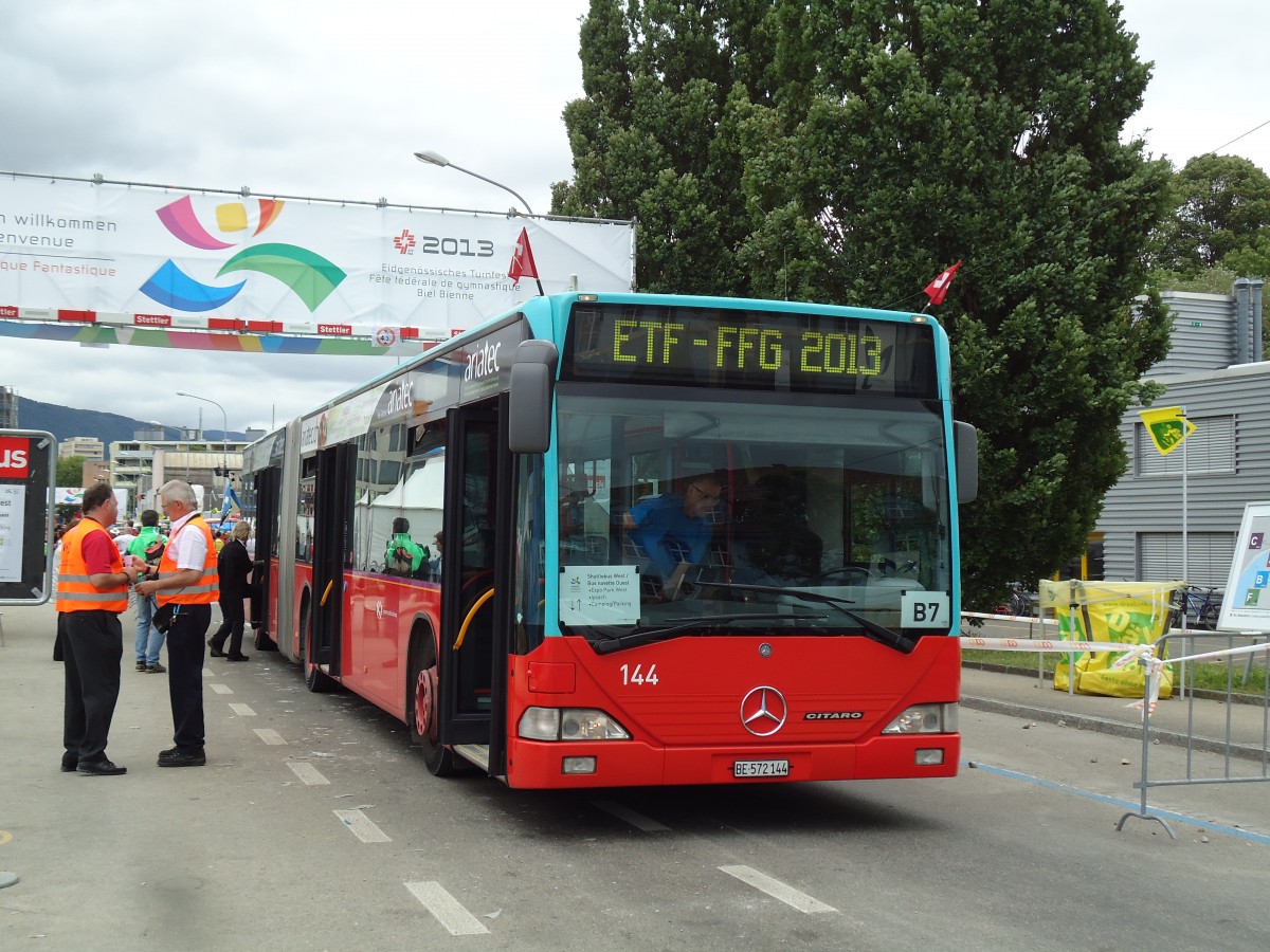 (145'456) - VB Biel - Nr. 144/BE 572'144 - Mercedes am 23. Juni 2013 in Nidau, ETF