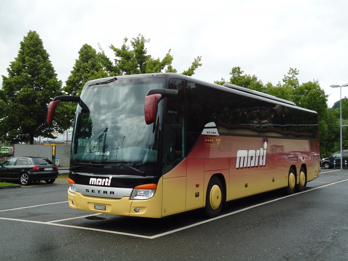 (145'507) - Marti, Kallnach - Nr. 4/BE 572'204 - Setra am 29. Juni 2013 in Thun, Seestrasse