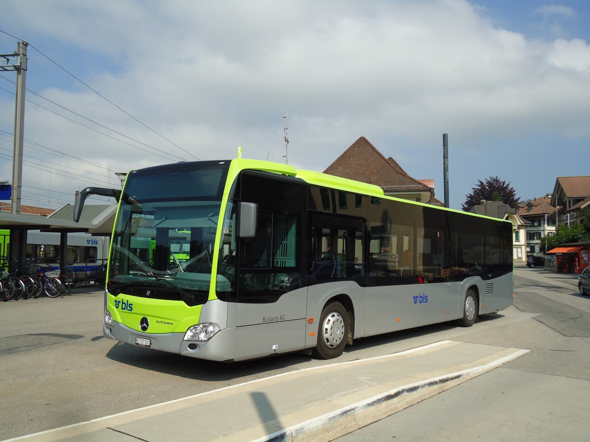 (145'660) - Busland, Burgdorf - Nr. 101/BE 737'101 - Mercedes am 8. Juli 2013 beim Bahnhof Langnau