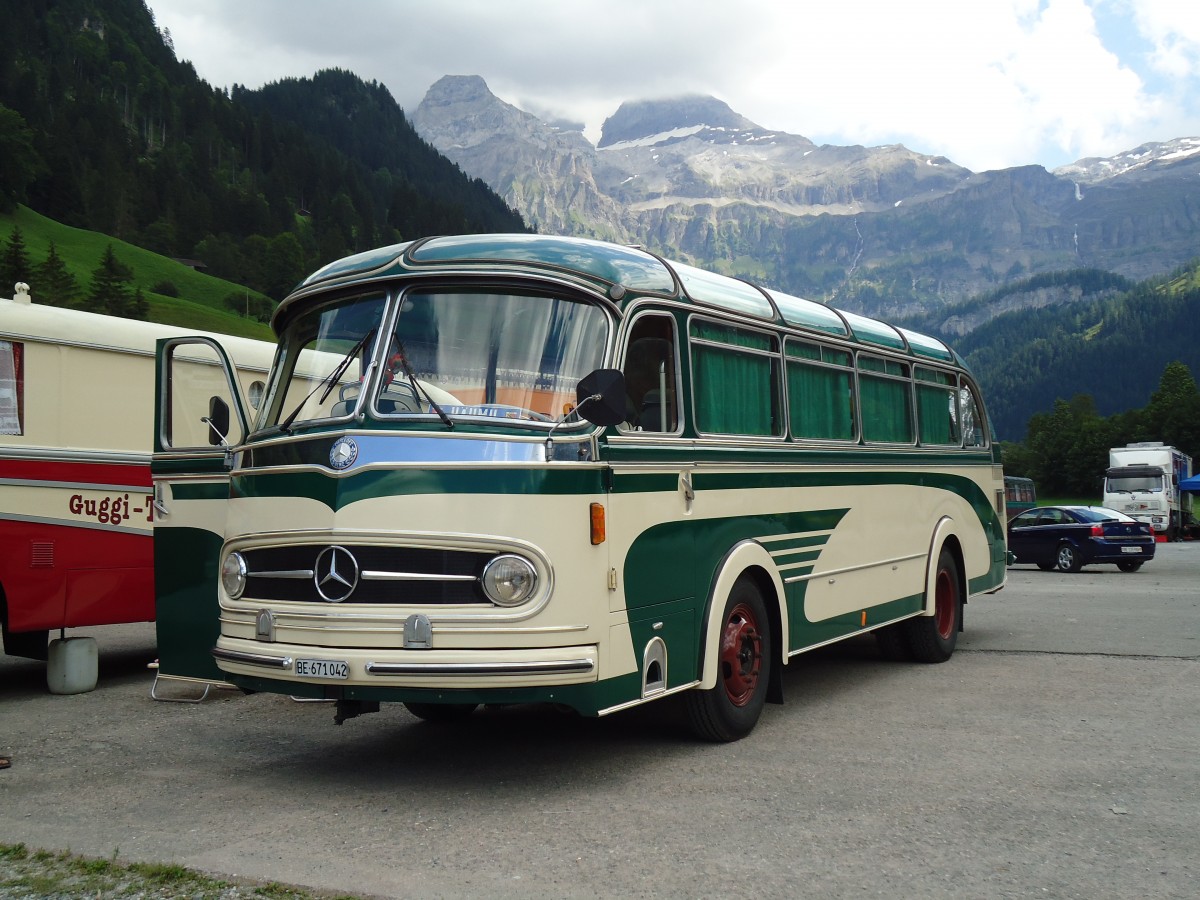 (146'355) - Tschannen, Bern - BE 671'042 - Mercedes am 17. August 2013 in Lenk, Metschbahnen