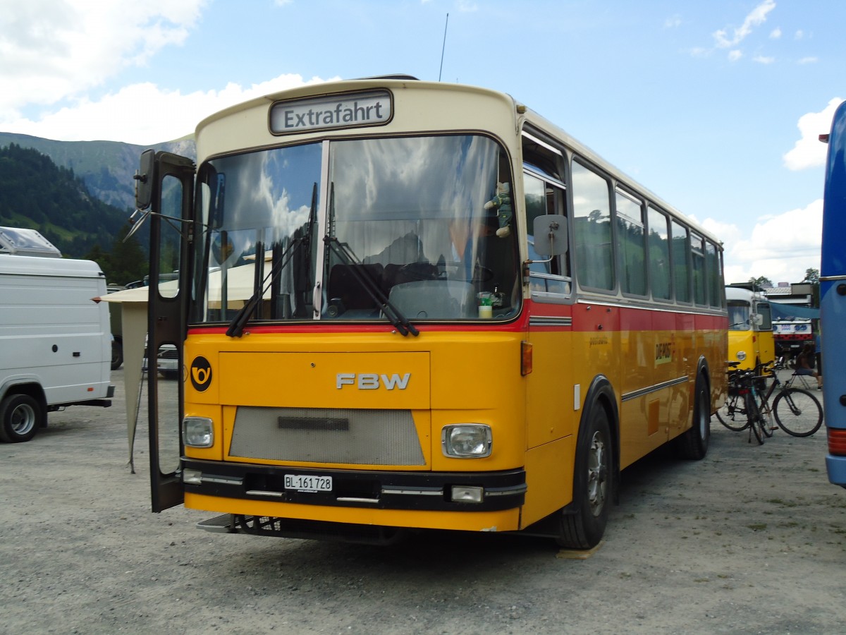 (146'373) - Jenzer, Aesch - BL 161'728 - FBW/Tscher (ex Nf, ...; ex Villiger, Beinwil) am 17. August 2013 in Lenk, Metschbahnen