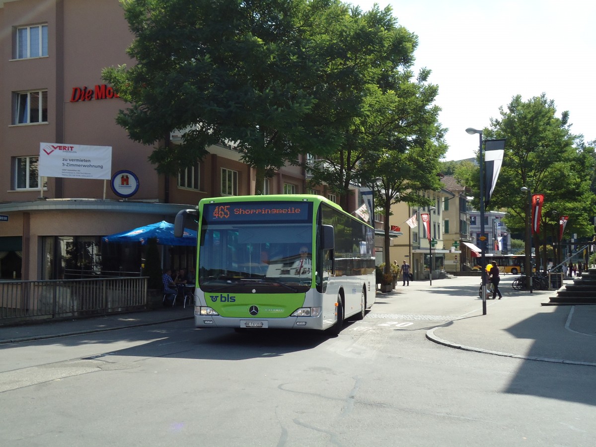 (146'972) - Busland, Burgdorf - Nr. 202/BE 737'202 - Mercedes am 1. September 2013 beim Bahnhof Burgdorf