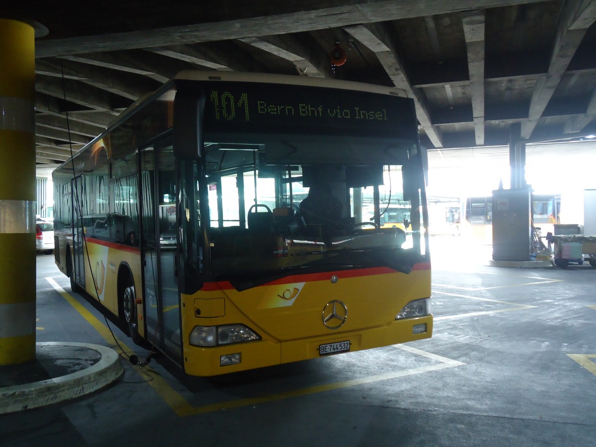 (147'480) - PostAuto Bern - Nr. 532/BE 744'532 - Mercedes (ex BE 610'544; ex BE 614'044) am 6. Oktober 2013 in Bern, Postautostation