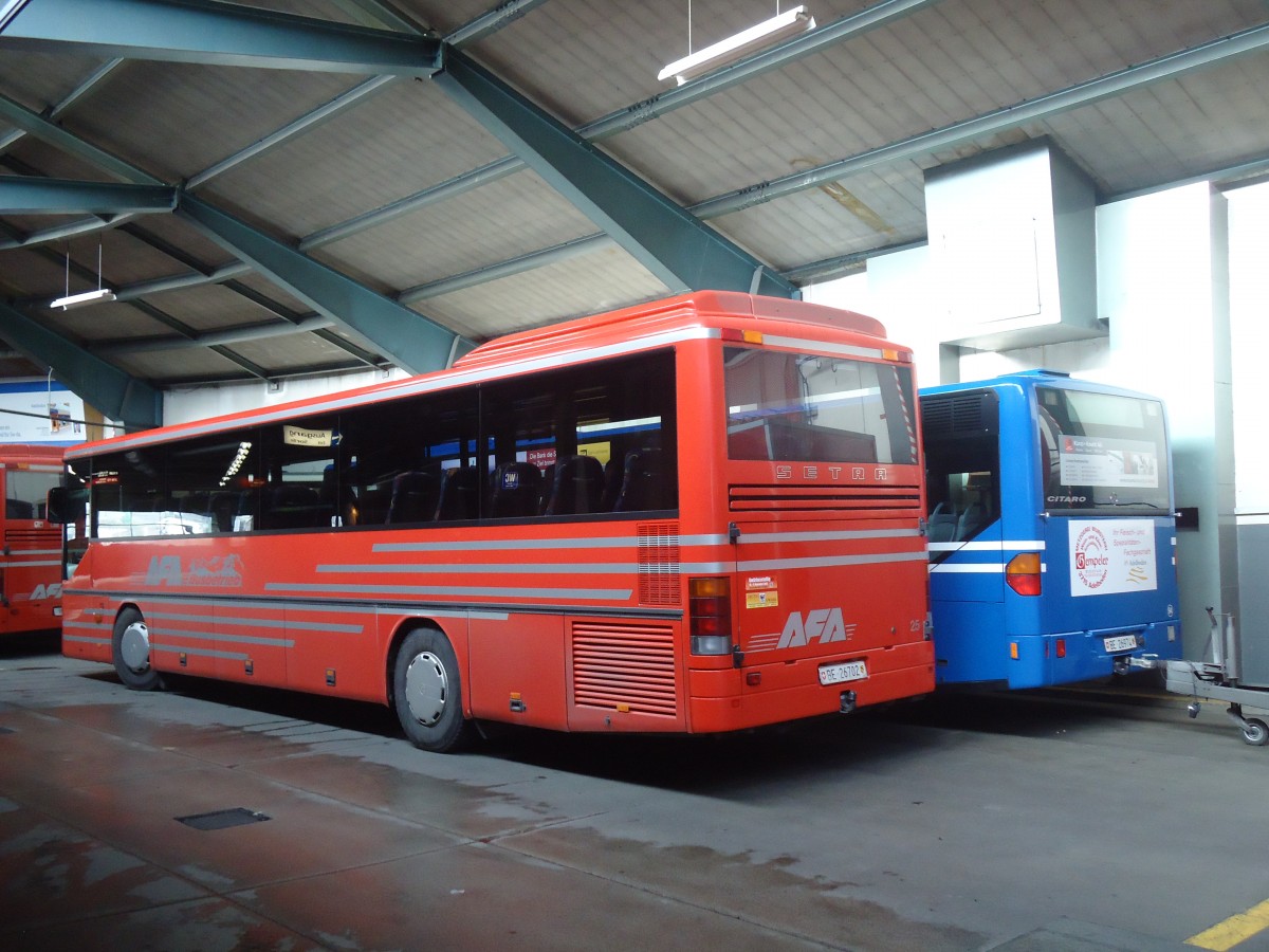 (148'029) - AFA Adelboden - Nr. 25/BE 26'702 - Setra (ex Nr. 12) am 9. November 2013 im Autobahnhof Adelboden