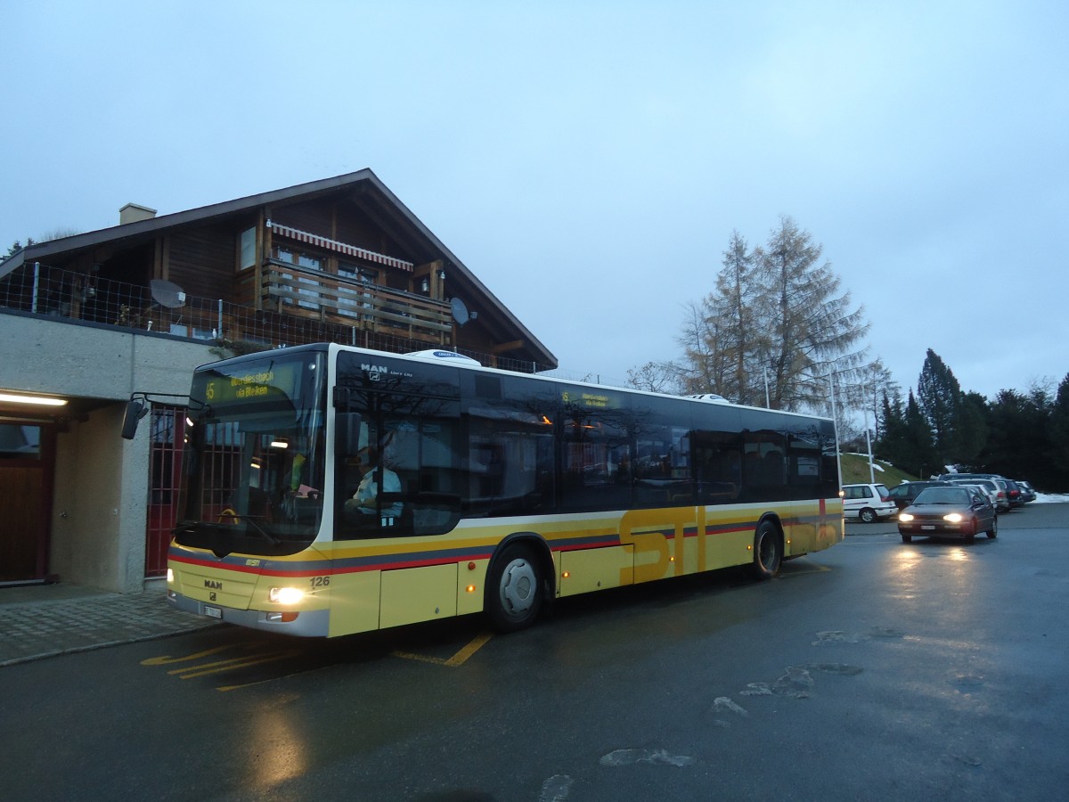 (148'296) - STI Thun - Nr. 126/BE 700'126 - MAN am 14. Dezember 2013 in Heimenschwand, Post