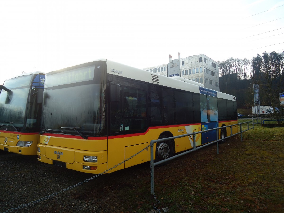 (148'374) - Steiner, Messen - MAN am 22. Dezember 2013 in Kloten, EvoBus