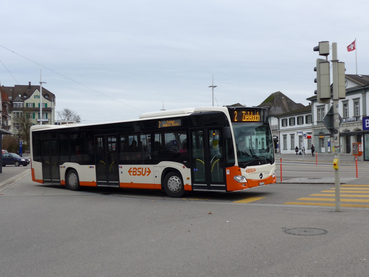 (148'681) - BSU Solothurn - Nr. 91/SO 172'091 - Mercedes am 26. Januar 2014 beim Hauptbahnhof Solothurn