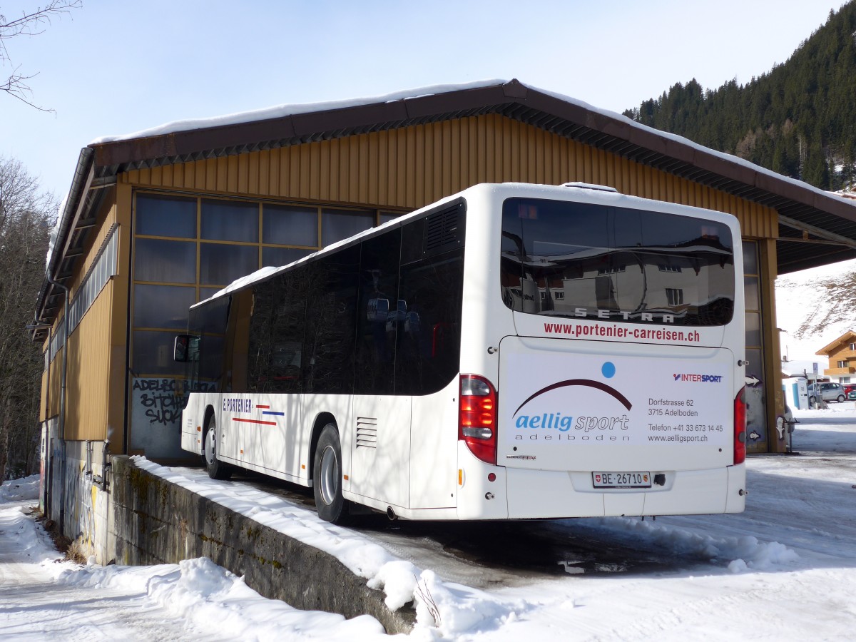 (148'840) - Portenier, Adelboden - Nr. 5/BE 26'710 - Setra am 15. Februar 2014 in Adelboden, Garage