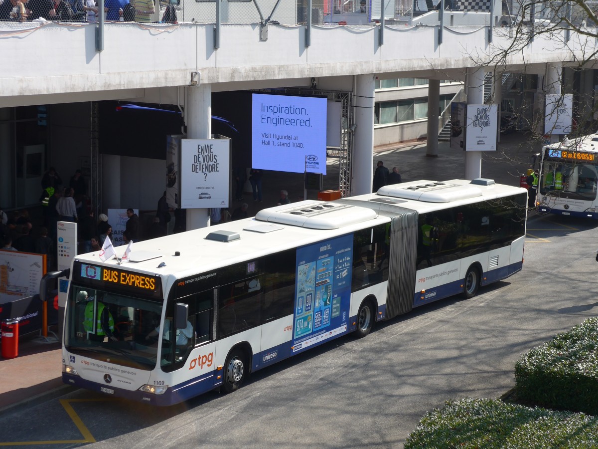 (149'217) - TPG Genve - Nr. 1169/GE 960'919 - Mercedes am 9. Mrz 2014 in Genve, Palexpo