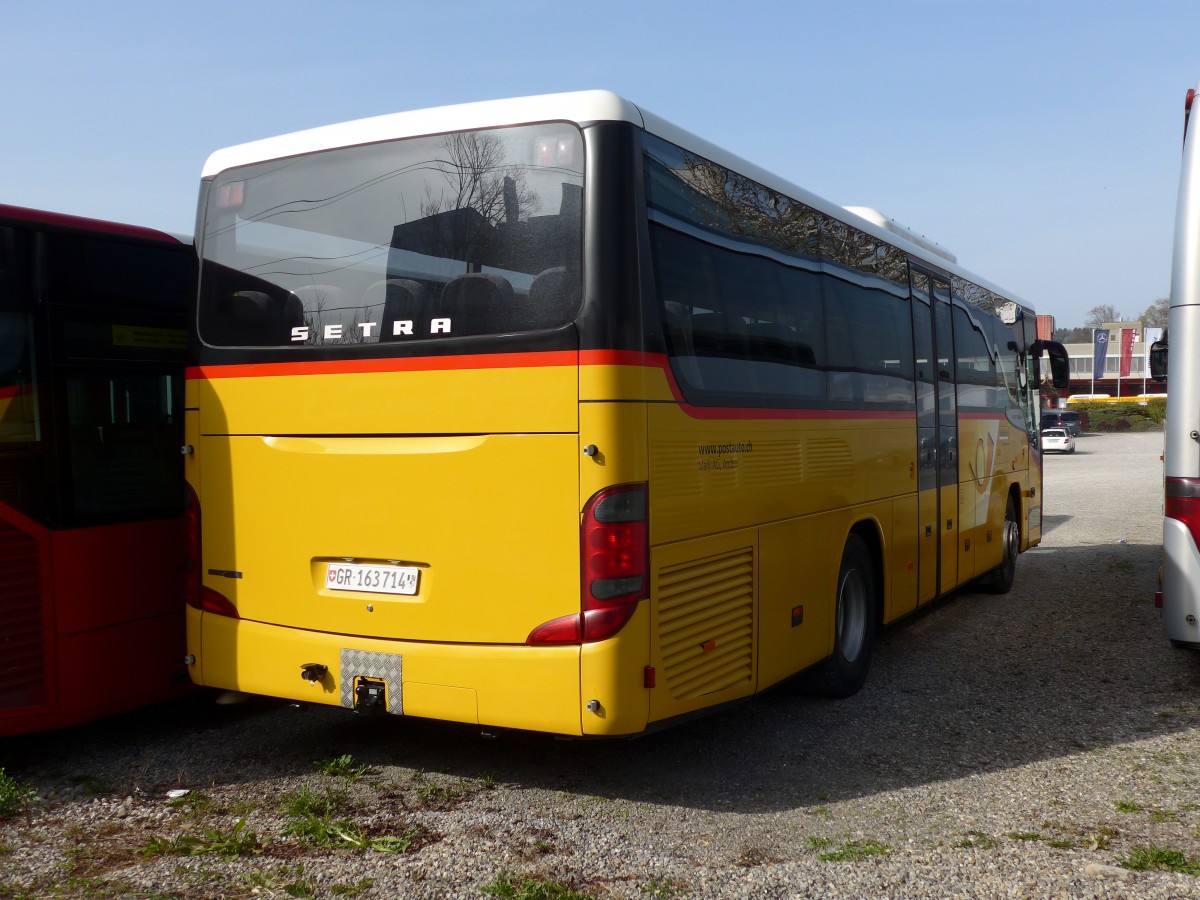 (149'533) - Mark, Andeer - GR 163'714 - Setra (ex GR 8809) am 31. Mrz 2014 in Kloten, EvoBus