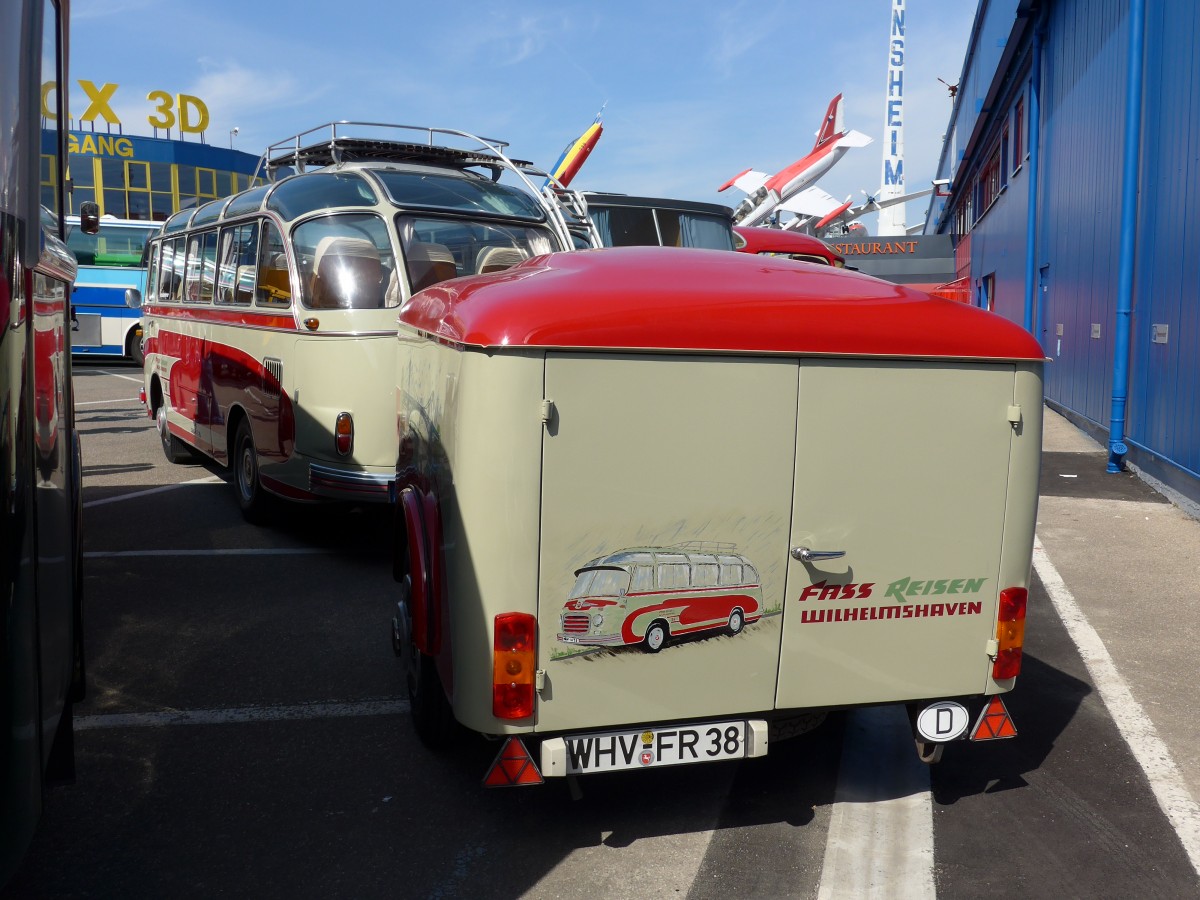 (149'840) - Fass, Wilhelmshaven - Nr. 38A/WHV-FR 38 - ??? Gepckanhnger am 25. April 2014 in Sinsheim, Museum