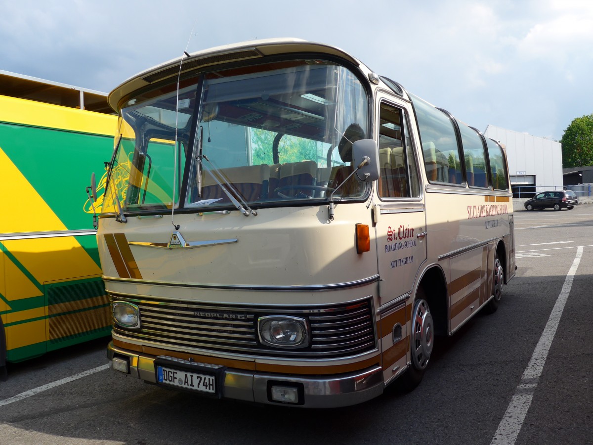 (150'092) - Auwrter Museum, Stuttgart - DGF-AI 74H - Neoplan (ex St. Claire School, GB-Nottingham) am 25. April 2014 in Sinsheim, Museum