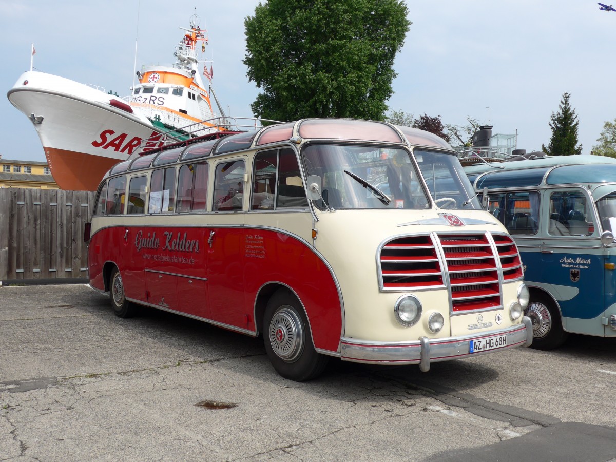 (150'263) - Kelders, Bechtheim - AZ-HG 68H - Setra am 26. April 2014 in Speyer, Technik-Museum