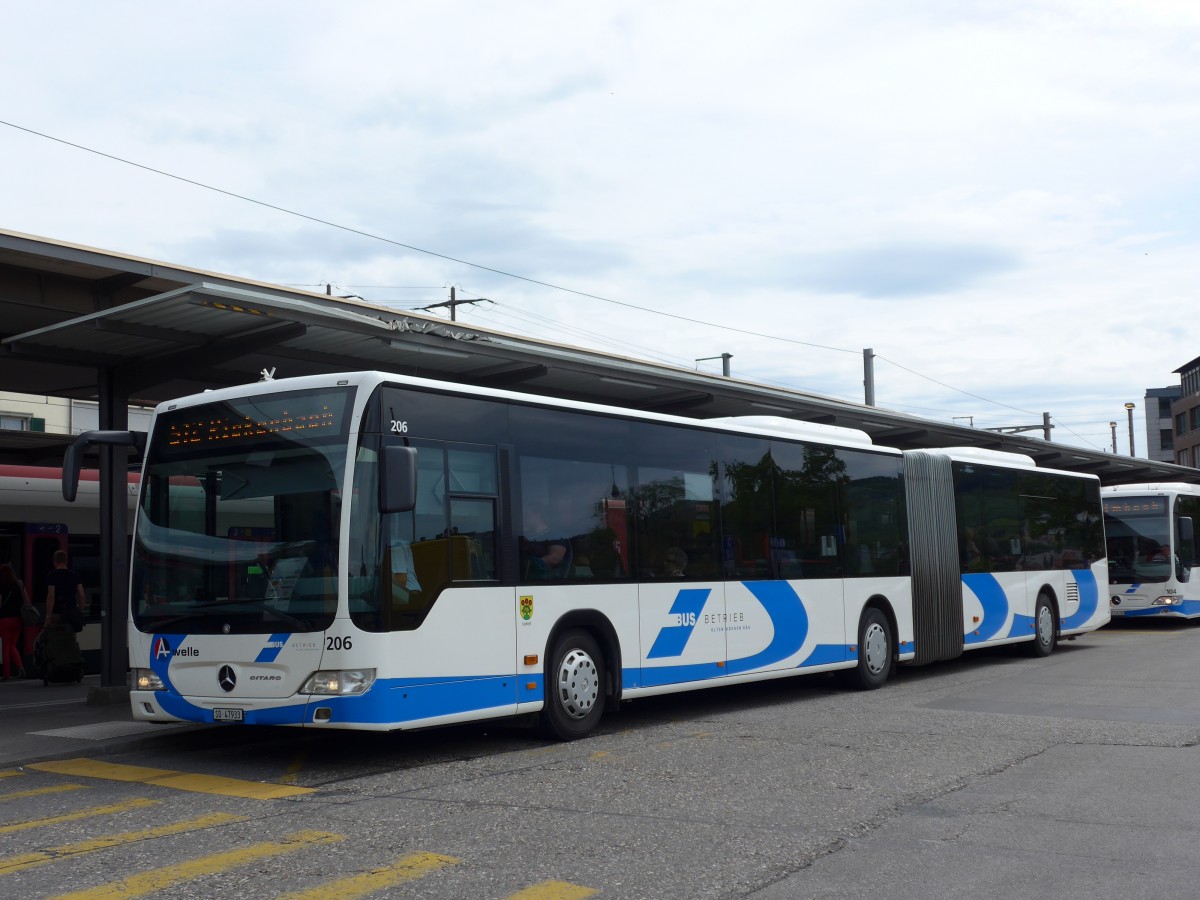 (150'634) - BOGG Wangen b.O. - Nr. 206/SO 47'933 - Mercedes am 10. Mai 2014 beim Bahnhof Olten