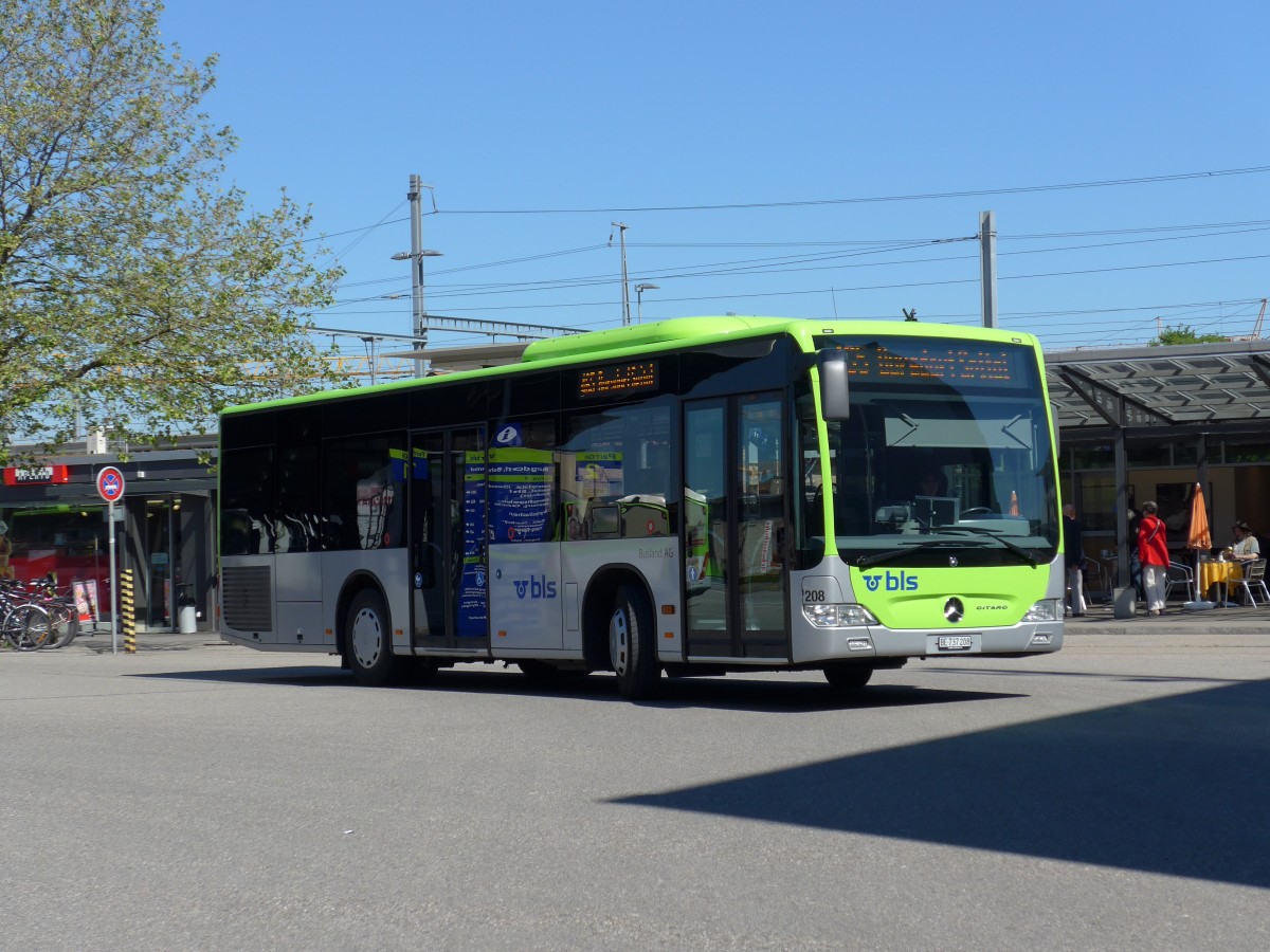 (150'691) - Busland, Burgdorf - Nr. 208/BE 737'208 - Mercedes am 18. Mai 2014 beim Bahnhof Burgdorf