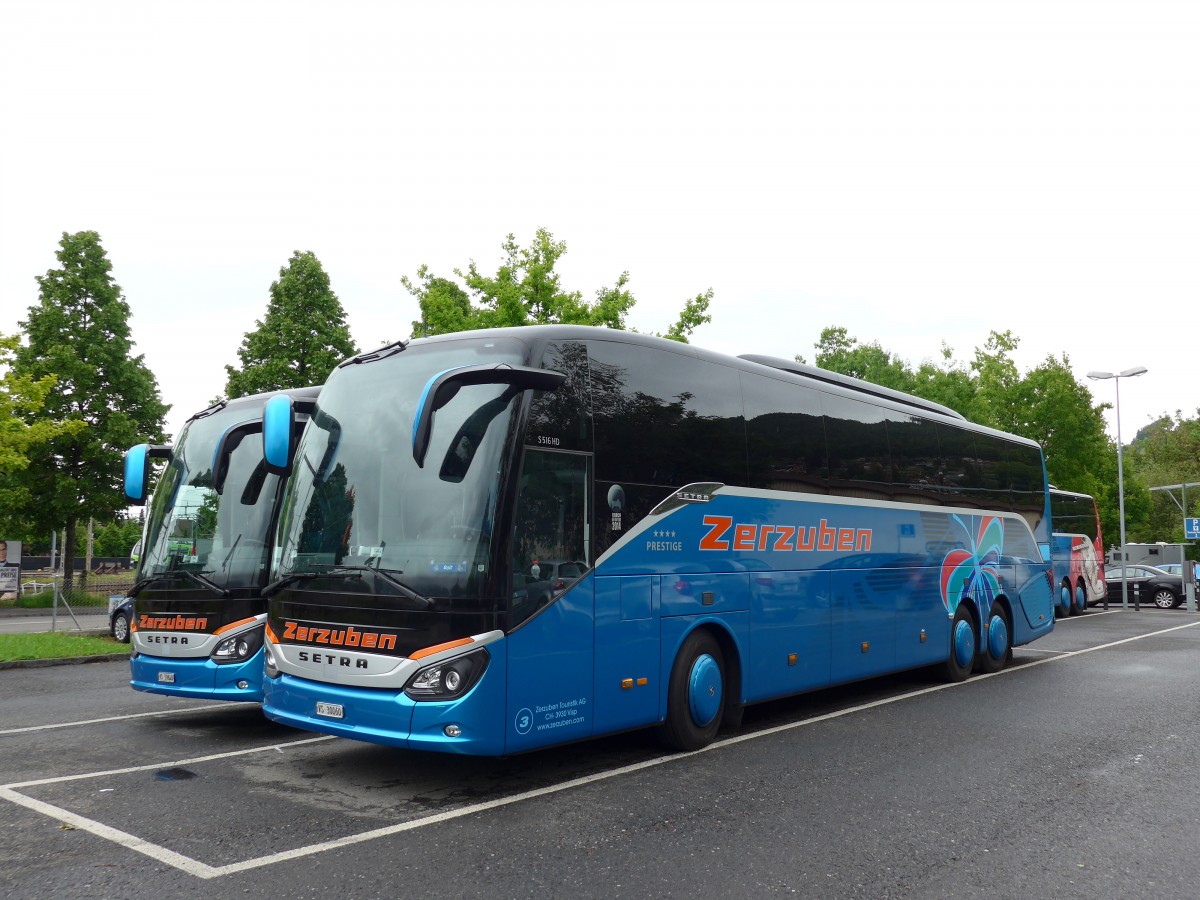 (150'942) - Zerzuben, Visp-Eyholz - Nr. 3/VS 30'060 - Setra am 27. Mai 2014 in Thun, Seestrasse