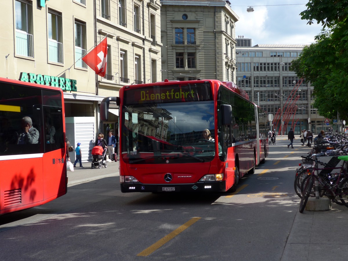 (150'956) - Bernmobil, Bern - Nr. 857/BE 671'857 - Mercedes am 28. Mai 2014 in Bern, Hirschengraben