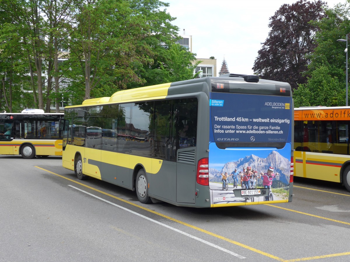 (151'103) - STI Thun - Nr. 155/BE 801'155 - Mercedes am 30. Mai 2014 bei der Schifflndte Thun