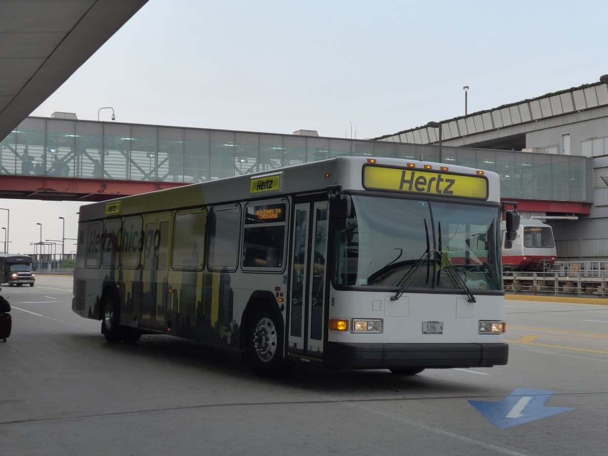 (153'274) - Hertz, Chicago - Nr. 8/5396 N - Gillig am 19. Juli 2014 in Chicago, Airport O'Hare