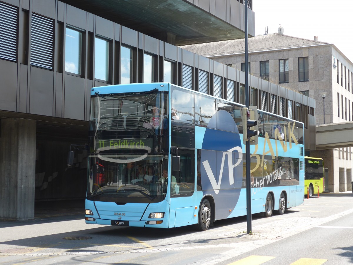 (154'331) - LBA Vaduz - Nr. 82/FL 39'882 - MAN (ex Matt, Mauren Nr. 5) am 21. August 2014 in Vaduz, Post