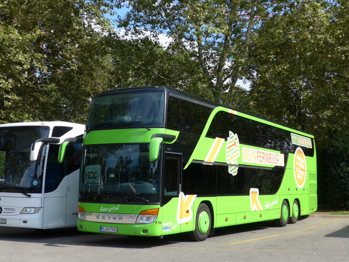 (154'360) - Aus Deutschland: Albus, Mnchen - Nr. M7916/M-AM 7961 - Setra am 21. August 2014 in Zrich, Sihlquai