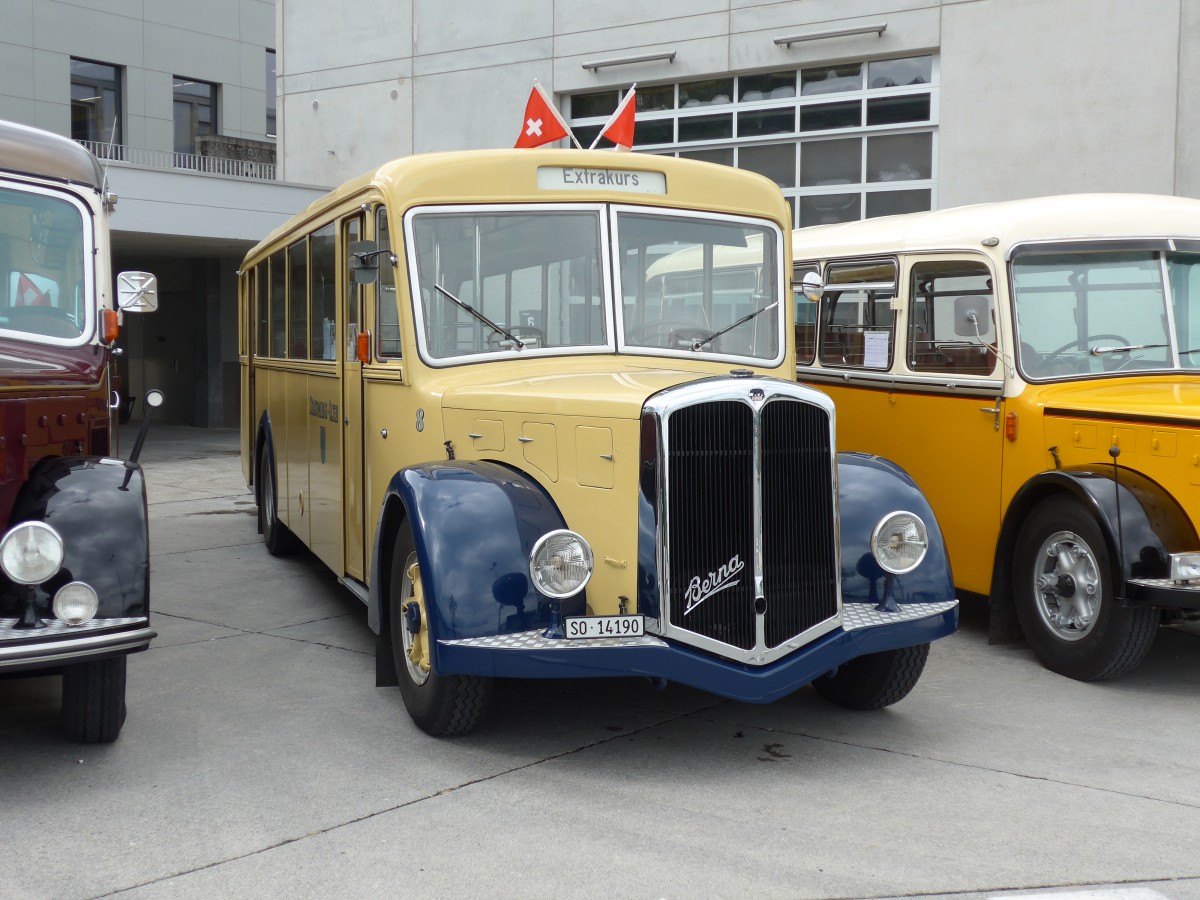 (154'476) - BOGG Wangen b.O. - Nr. 8/SO 14'190 - Berna/Hess (ex SOO Olten Nr. 8) am 30. August 2014 in Oberkirch, CAMPUS Sursee