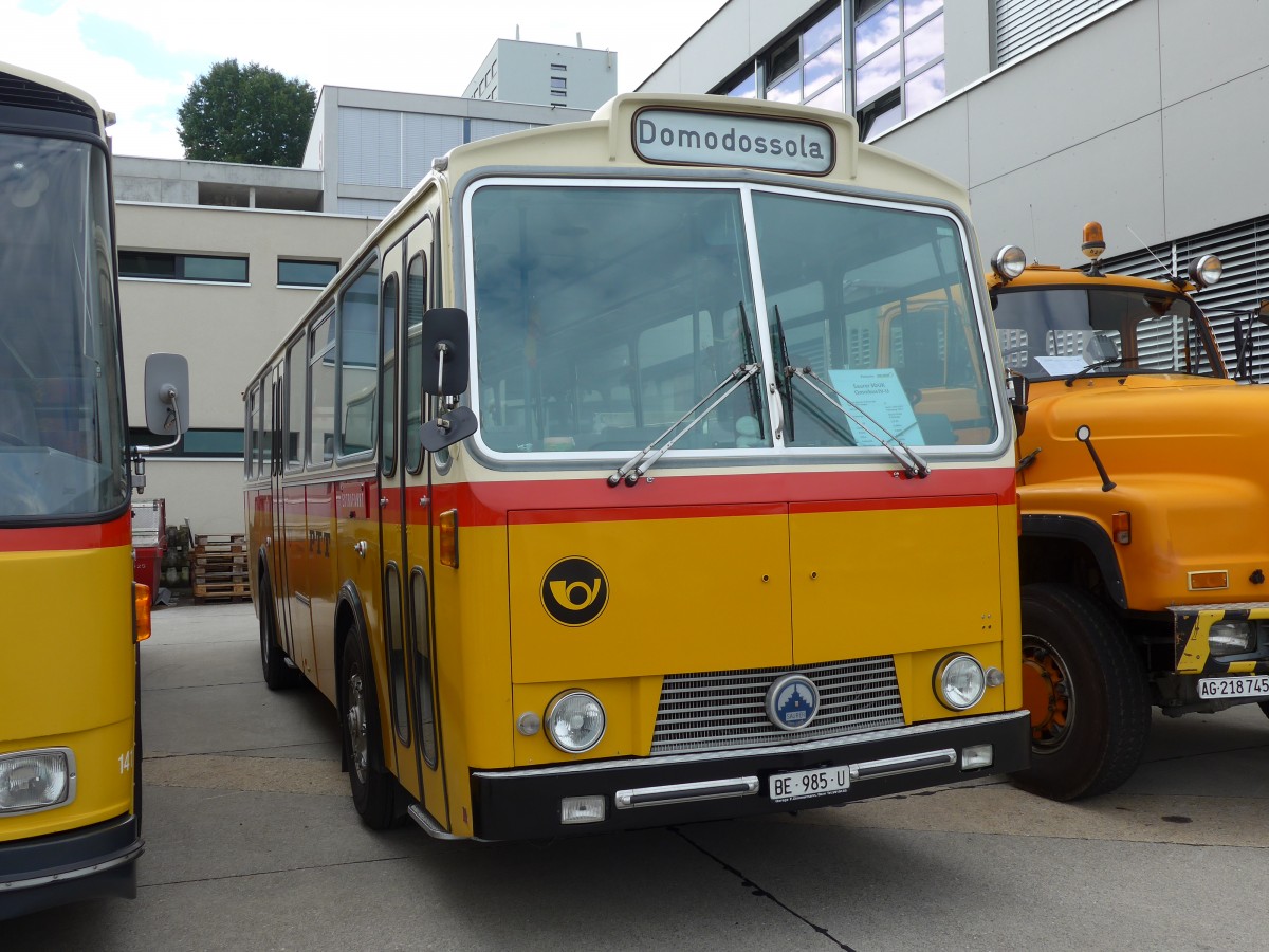 (154'491) - Zimmermann, Niederwangen - BE 985 U - Saurer/Tscher (ex P 24'632) am 30. August 2014 in Oberkirch, CAMPUS Sursee