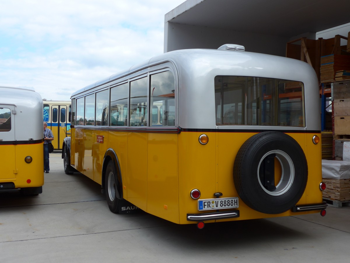 (154'501) - Aus Deutschland: Hummel, Kirchzarten - FR-V 8888H - Berna/Hess (ex Roost, Morschach; ex diverse Besitzer; ex AGO Olten Nr. 5) am 30. August 2014 in Oberkirch, CAMPUS Sursee