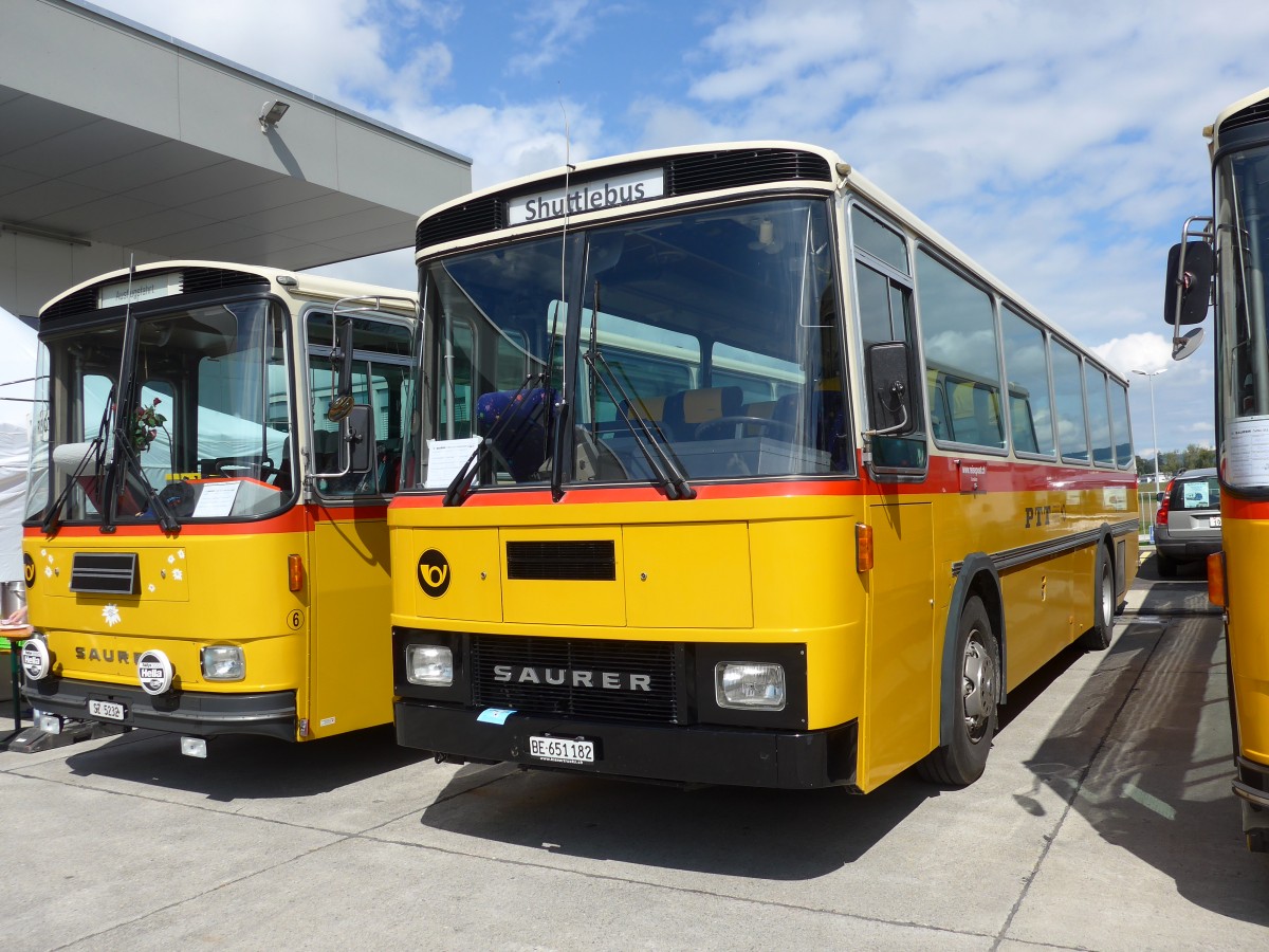 (154'530) - Bernair, Mnsingen - BE 651'182 - Saurer/Tscher (ex Schebath, Lauerz; ex Albin, Fllanden; ex Heim, Flums) am 30. August 2014 in Oberkirch, CAMPUS Sursee