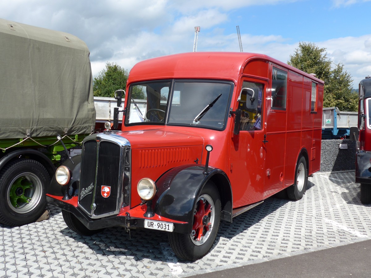 (154'555) - Schuler, Amsteg - UR 9031 - Berna/Hess (ex Hfliger, Luzern; ex M+3143) am 30. August 2014 in Oberkirch, CAMPUS Sursee