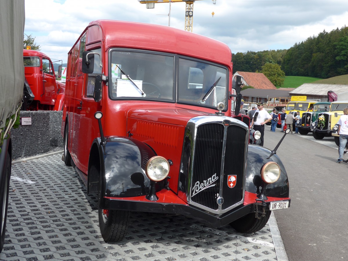 (154'622) - Schuler, Amsteg - UR 9031 - Berna/Hess (ex Hfliger, Luzern; ex M+3143) am 30. August 2014 in Oberkirch, CAMPUS Sursee