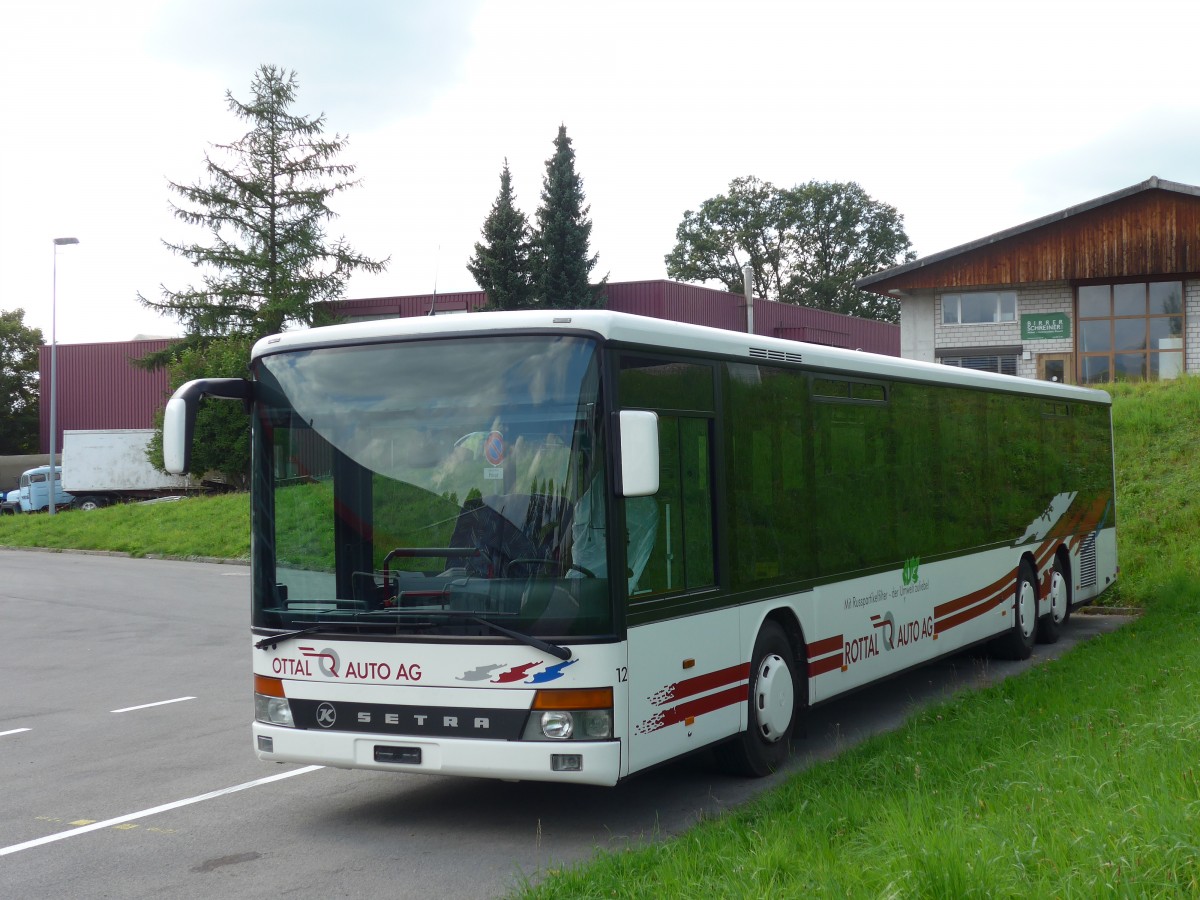 (154'638) - ARAG Ruswil - Nr. 12 - Setra am 30. August 2014 in Ruswil, Garage