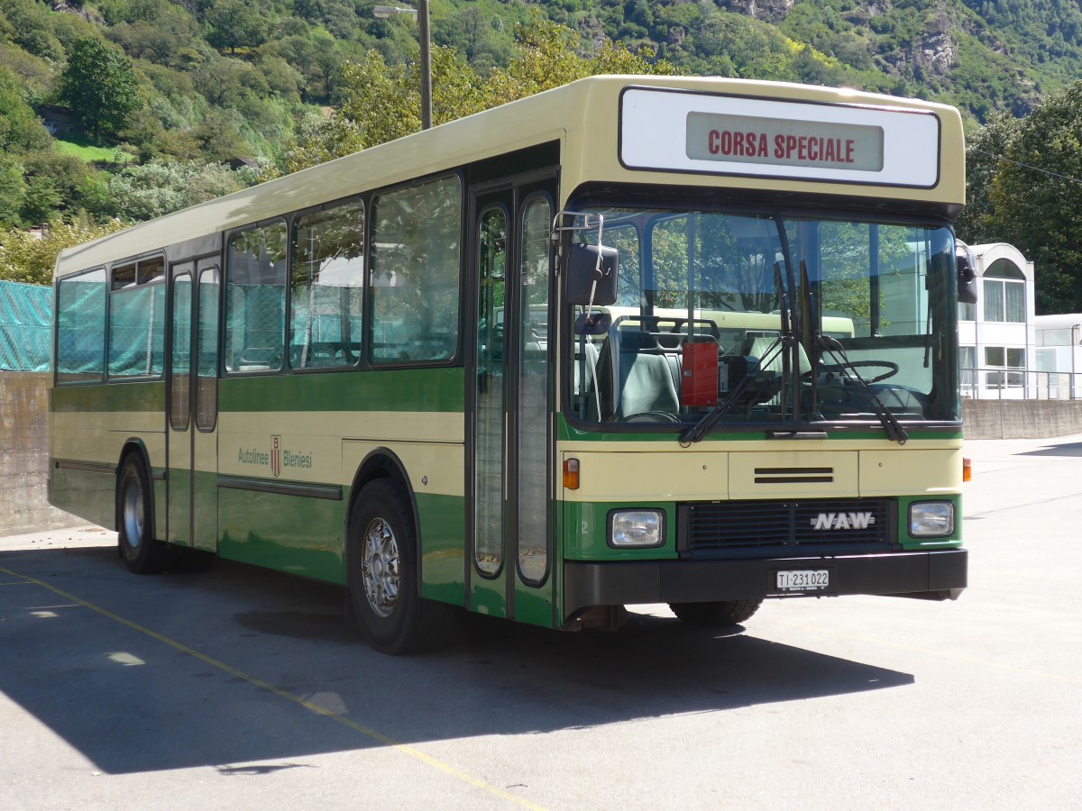 (154'799) - ABl Biasca - Nr. 22/TI 231'022 - NAW/Hess (ex Nr. 12) am 1. September 2014 in Biasca, Garage