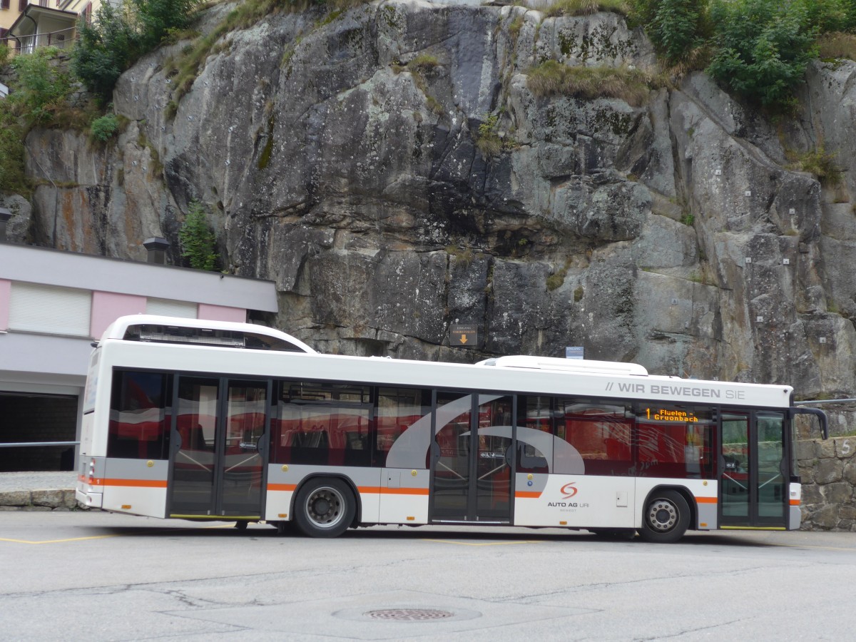 (154'858) - AAGU Altdorf - Nr. 1/UR 9441 - Hess am 1. September 2014 beim Bahnhof Gschenen