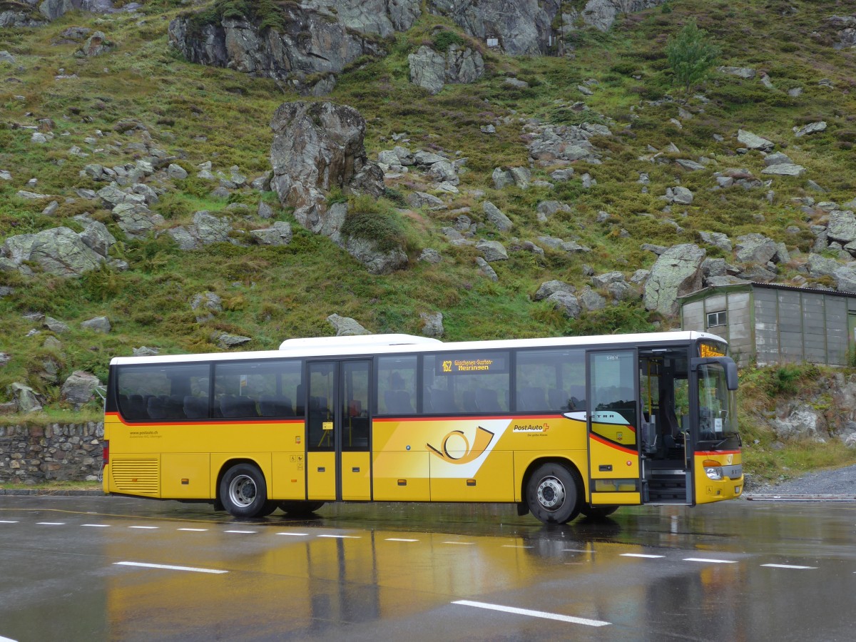 (154'862) - AVG Meiringen - Nr. 73/BE 171'453 - Setra am 1. September 2014 in Susten, Steingletscher