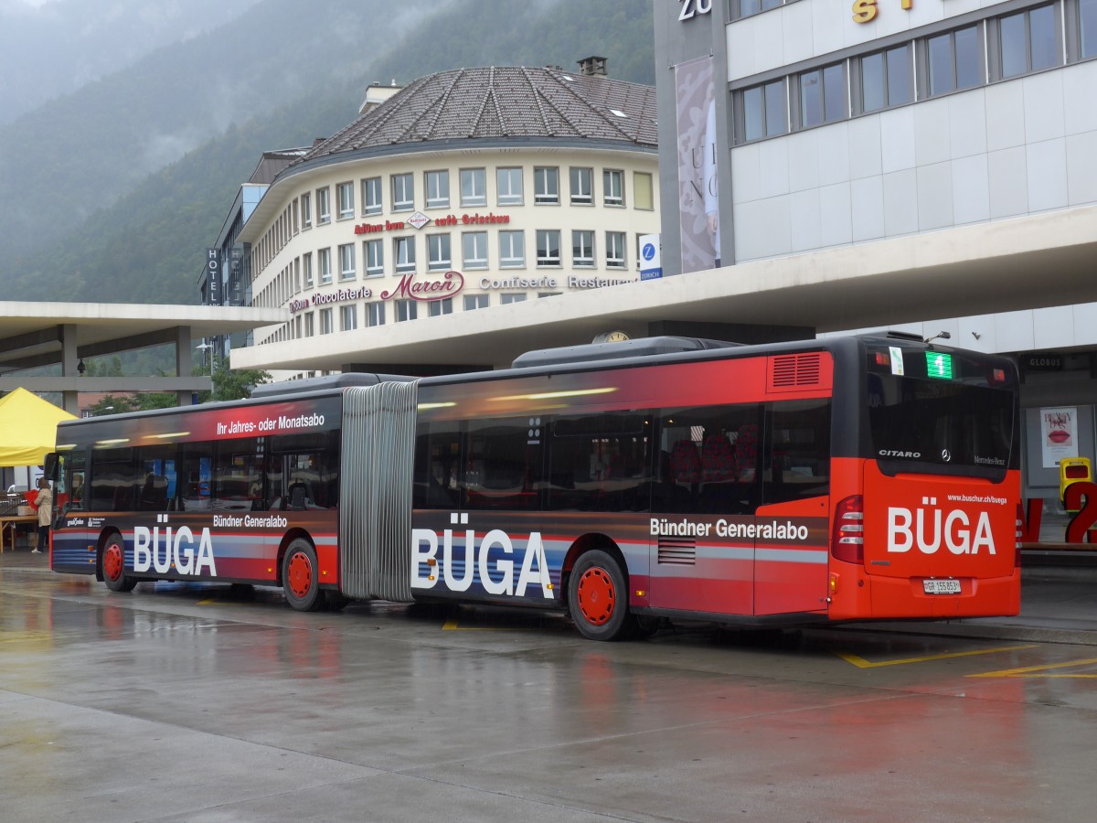 (154'936) - SBC Chur - Nr. 53/GR 155'853 - Mercedes am 13. September 2014 beim Bahnhof Chur